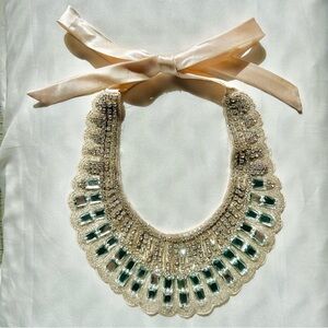 Y2K beaded detachable statement collar necklace